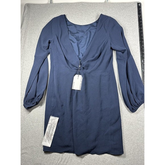 NWT $149 Dress the Population Mackenzie Twist Open Back Midnight Blue Sz XXL - Picture 4 of 10
